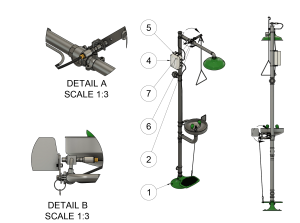 wireless eyewash station Drawing v5 1